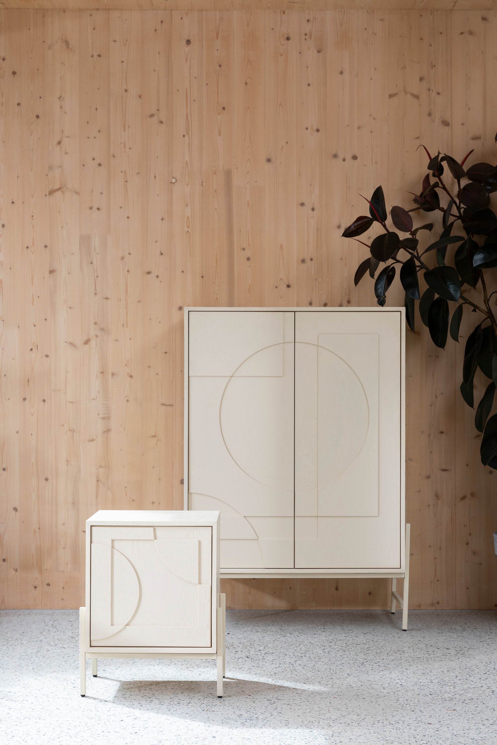 Zuiver Faces Natural Oak Wood Cabinet